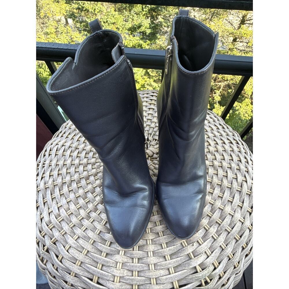 COACH Jemma Women’s Dark Brown Leather High Heeled Ankle Boot Woman’s Size 9B - Picture 14 of 16